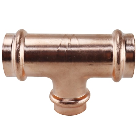 Copper Press By Tmg 1 in. x 1 in. x 3/4 in. Copper Press Reducing Tee XPRT1134